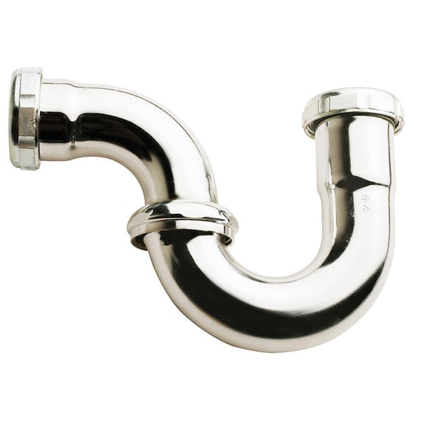 Sticky Situation Ace 1.25 x 1.25 in. Dia. Slip To Slip Chrome Plated Brass Repair Trap ST2737585 - main